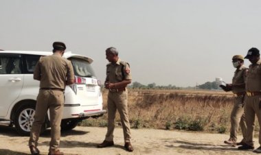 किसान का गला रेतकर हत्या, पुलिस अधीक्षक पहुचे मौके पर