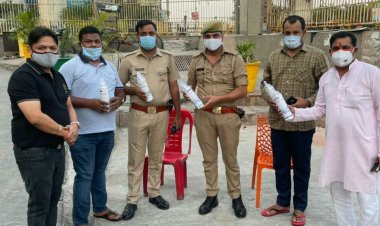 लायंस क्लब दिल्ली-नोएडा ने बांटी ऑक्सीजन कैन, मास्क