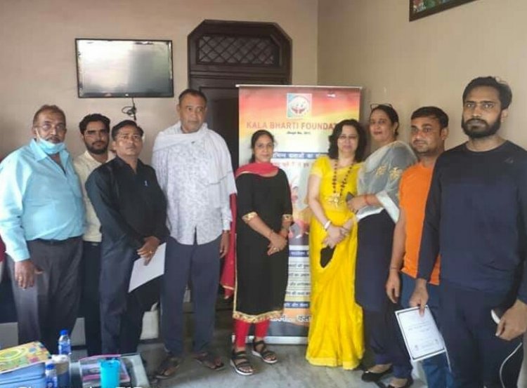 कला भारती फाउंडेशन ने लगाया वैक्सीनेशन कैंप