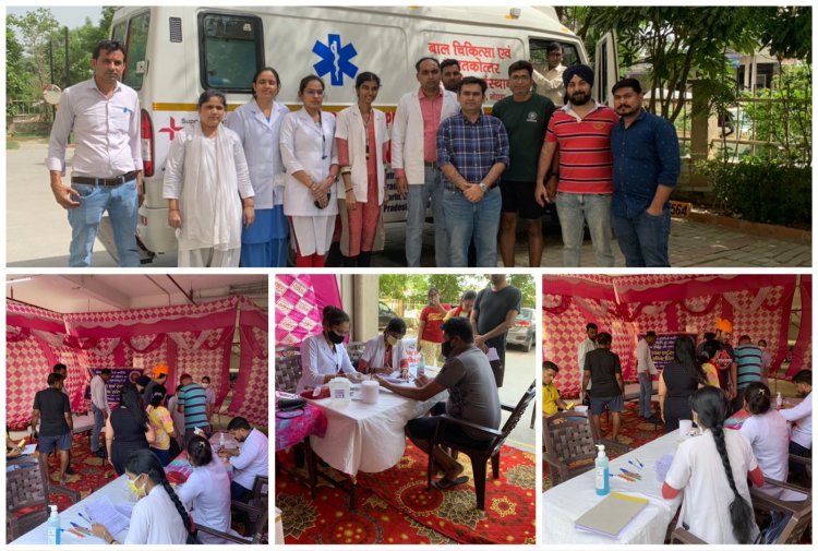 कैंसर व थैलेसीमिया के बच्चों के लिए रक्तदान शिविर का किया आयोजन