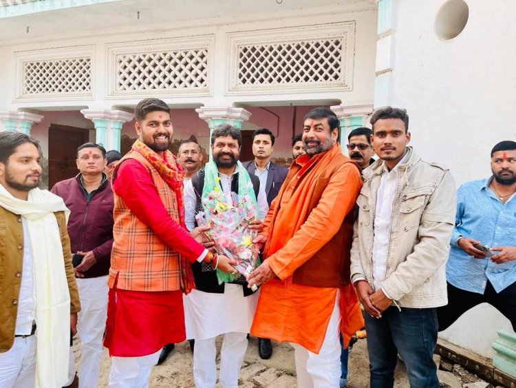 इन्द्र भवन पहुंचे आयुष मंत्री का हुआ भव्य स्वागत