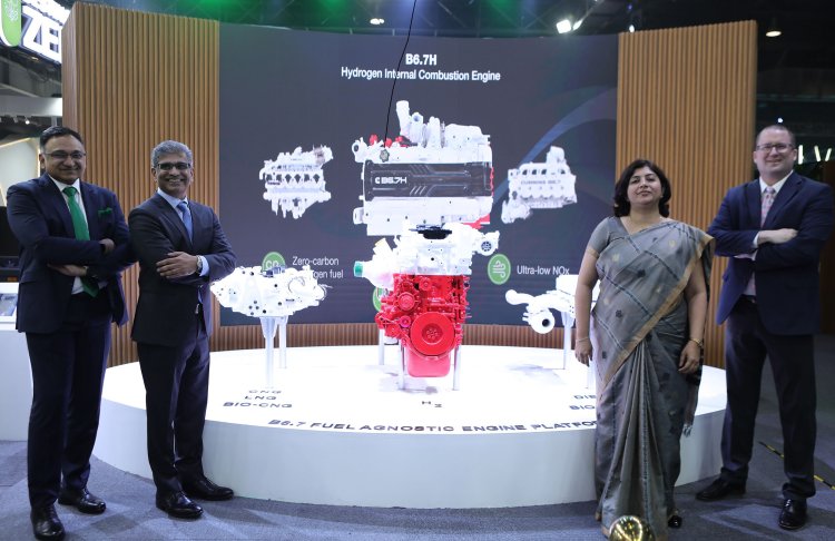 Cummins Group in India unveils Commercial Vehicle Industry’s first fuel agnostic platform and its diversified range of Hydrogen Technologies power solutions at Auto Expo 2023