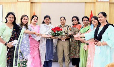 भाजपा महिला मोर्चा टीम ने महिला सुरक्षा को लेकर पुलिस आयुक्त से की मुलाकात