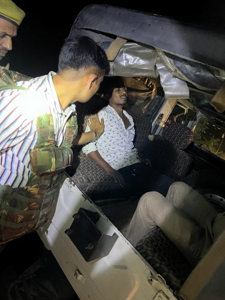 पुलिस मुठभेड़ में पच्चीस हजार का इनामी रवि गिरफ्तार, सोनू फरार 