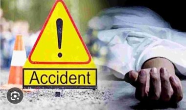 अज्ञात वाहन ने मोटर साइकिल को पिछे से मारा टक्कर, राज मिस्त्री की मौत 