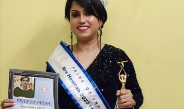 वेस्ट बंगाल के हावड़ा से अंकिता चट्टोपाध्य को मिसेज़ इंडिया केटेगरी में मिला प्राइड ऑफ़ इंडिया मिसेज़ हावड़ा विनर का सिटी विनिंग टाइटल