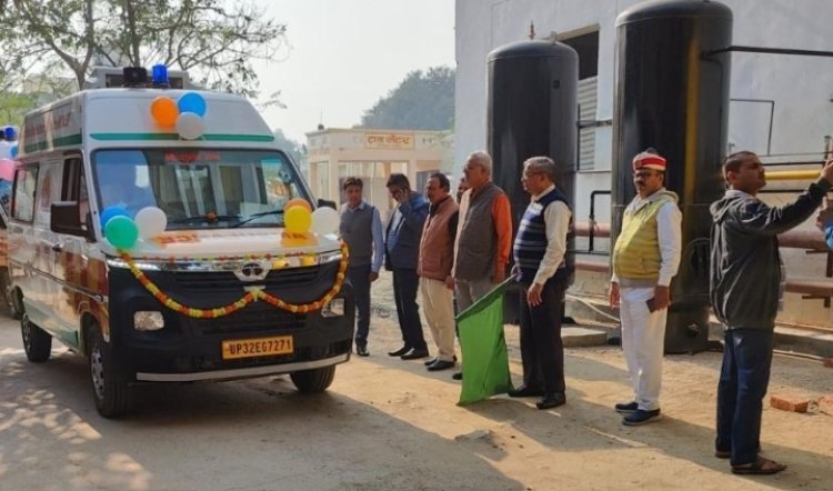 नई एंबुलेंस मिलने से जिले की स्वास्थ्य सुविधा पकड़ेगी रफ्तार