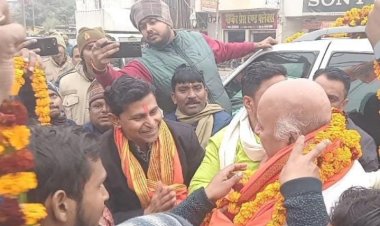 बजरंग दल के संस्थापक प्रवीण तोगड़िया का पुर्व चेयरमैन ने कार्यकर्ताओं संग किया स्वागत 