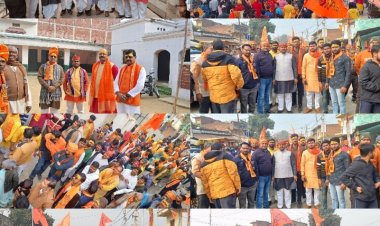 जंगीपुर नगर पंचायत में निकला ऐतिहासिक श्री राम शोभा यात्रा, जय श्री राम नारों से गूंजा नगर पंचायत