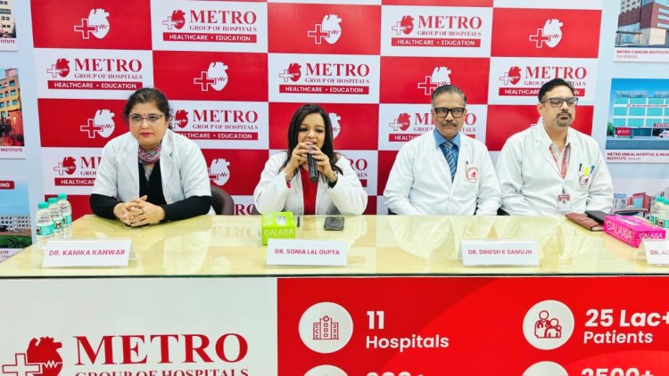 मेट्रो हॉस्पिटल नोएडा ने सिर दर्द मरीजों के लिए लॉन्च किया एडवांस हेडएक क्लीनिक
