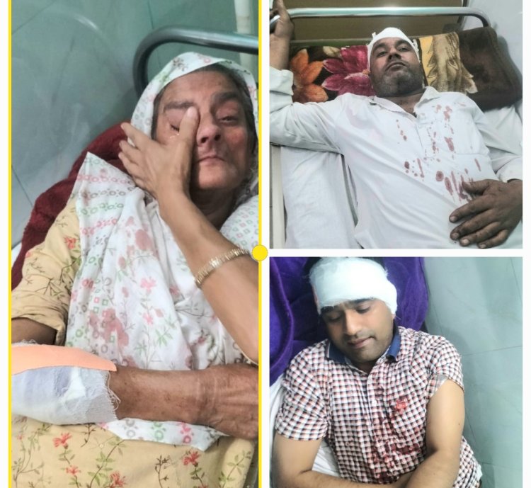 पानी निकासी के विवाद का फैसला कराने में 7 लोग हुए जख़्मी, एक आईसीयू में भर्ती
