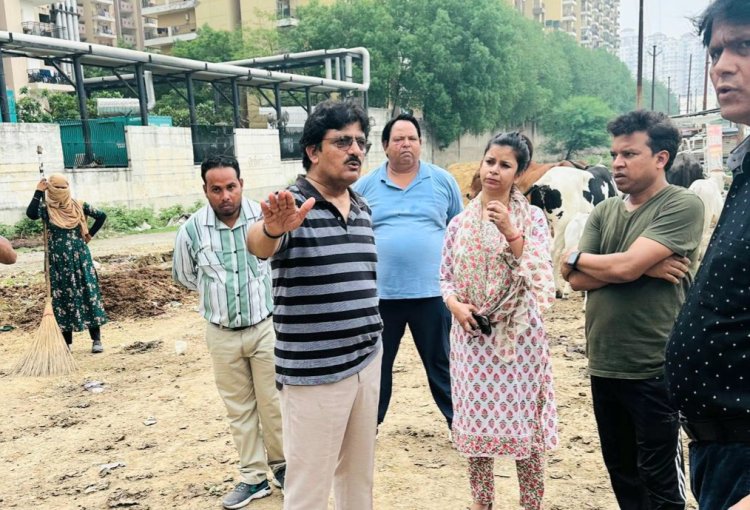 गौतम बुद्ध नगर विकास समिति ने प्राधिकरण के अधिकारियो को समस्याओं के निवारण के लिए करवाया सर्वे