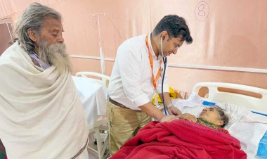 Free Medical Care by Sri Madhusudan Sai Institute of Medical Sciences and Research at Kumbh Mela Prayagraj