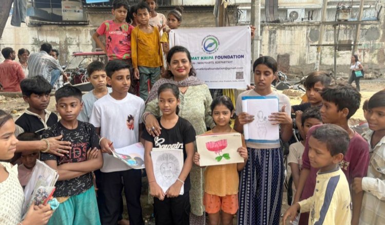 बाल श्रम विरोधी दिवस पर हनुमत कृपा फाउंडेशन द्वारा ड्राइंग प्रतियोगिता का हुआ आयोजन