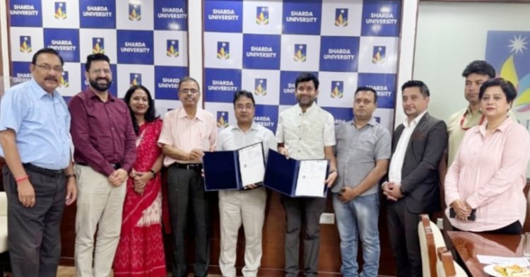एमएसएमई स्टार्टअप्स फोरम-भारत व शारदा यूनिवर्सिटी के बीच हुआ एमओयू
