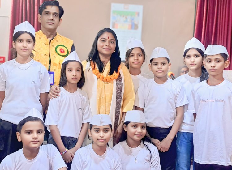 बच्चों द्वारा कविता पाठन से हिंदी भाषा का प्रचार प्रसार एक अनूठा कदम : साधना भारती