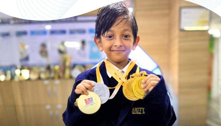 Amity Global School Noida Wins Four Medals at Inter-Academy Gymnastics Competition