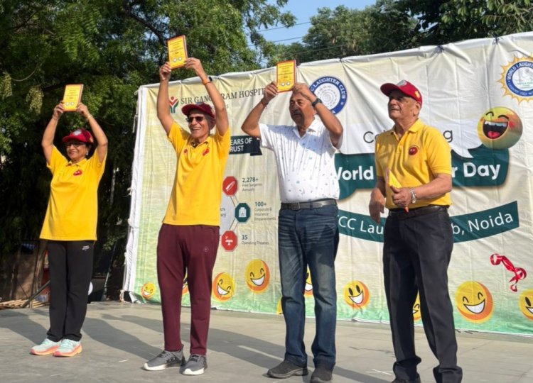 जेवीसीसी लाफ्टर क्लब ने मनाया विश्व हास्य दिवस