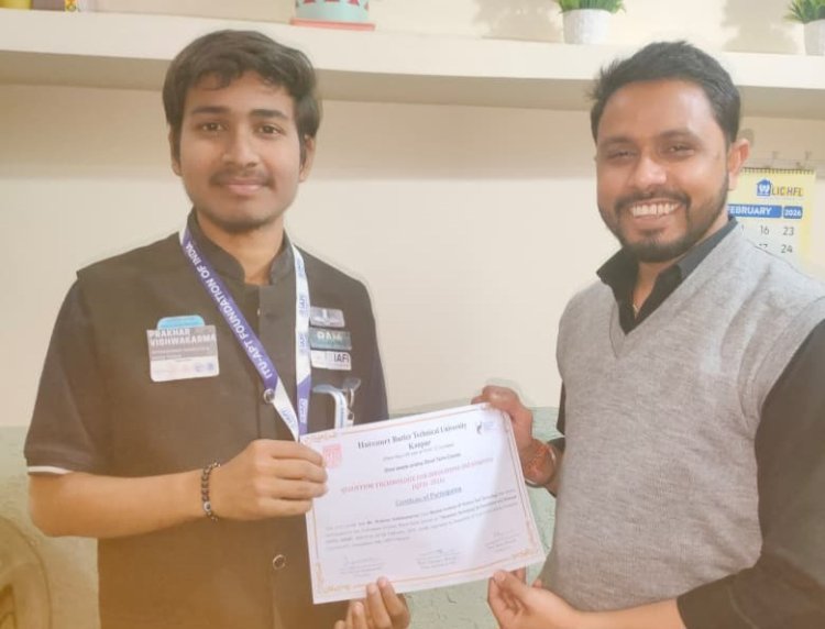 प्रखर विश्वकर्मा को लंदन में आयोजित ‘डिफेंस इन स्पेस कॉन्फ्रेंस 2026’ के लिए मिला आमंत्रण