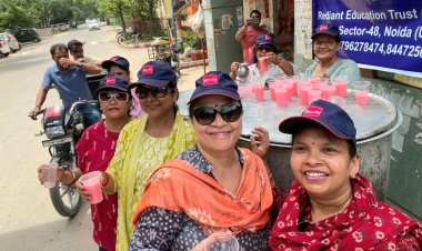 लेडीज़ क्लब सेक्टर-48 एवं रेडिएंट एजुकेशन ट्रस्ट द्वारा शीतल जल वितरण एवं जनरेटिव एआई समर ट्रेनिंग कार्यक्रम की घोषणा