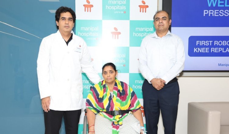 Manipal Hospital Performs Haryana’s First Robot-Assisted Ceramic Total Knee Replacement