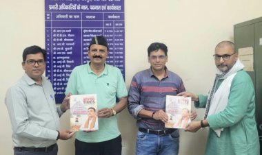 लघु उद्योग भारती ने एमएसएमई अधिकारियों को भेंट की 'उद्योग टाइम्स' पत्रिका